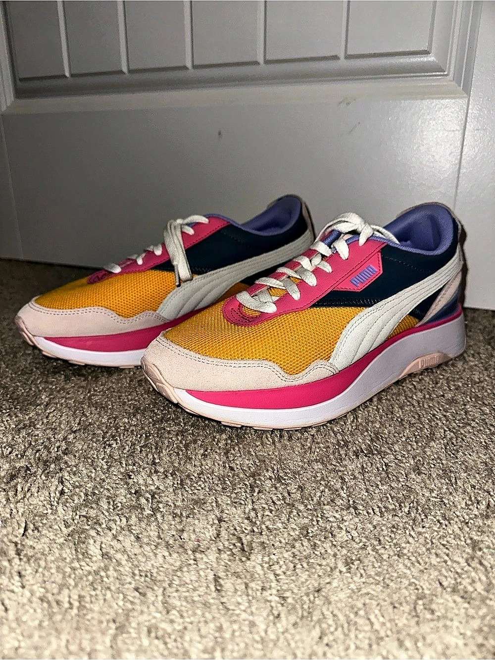 Puma Cruise Rider Sneakers “Candy” Pink & Yellow Size US 9.5